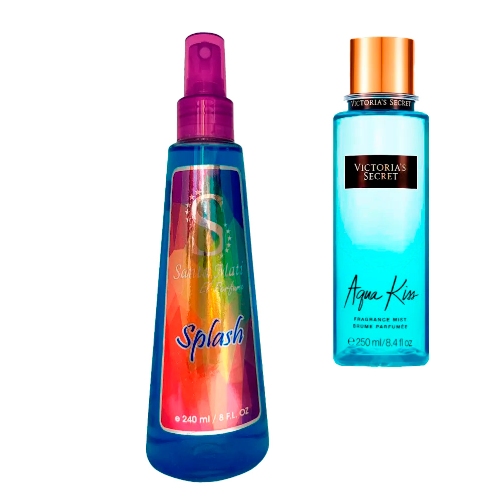 Splash Aqua Kiss Victoria Con Feromonas y Brillo Equivalencia