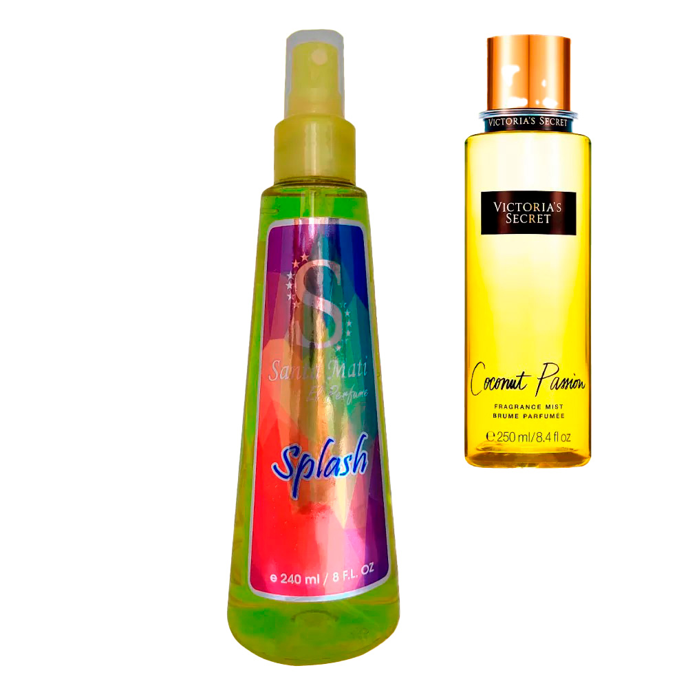 Splash Coconut Passion Victoria con Feromonas y Brillo Equivalencia